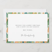 ハッピーホリデーモダンミニマル写真 シーズンカード (裏面)