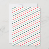 ハッピーホリデーモダン金ゴールドスクリプト4 Photo Collage シーズンカード (裏面)