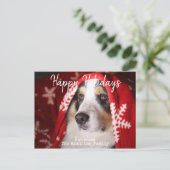 ハッピーホリデー付きフォトポストカード ポストカード (スタンド正面)