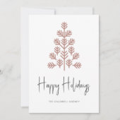 ハッピーホリデー企業のズビジネスホリデーカード シーズンカード (正面)