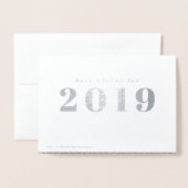 ハッピーホリデー企業の実在ホイルクリスマスカード 箔カード (裏面封筒付き)