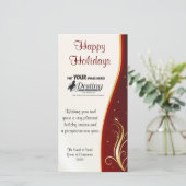 ハッピーホリデー会社ロゴカード シーズンカード (スタンド正面)