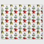 ハッピーホリデー体操クリスマスギフト ラッピングペーパー (フラット)