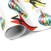 ハッピーホリデー体操クリスマスギフト ラッピングペーパー (ロールコーナー)