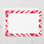 ハッピーホリデー写真エレガント書道赤 シーズンカード (裏面)