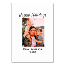 ハッピーホリデー写真モダンラブシンプルファミリーmo