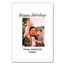 ハッピーホリデー写真モダンラブシンプルファミリーmo テーブルナンバー