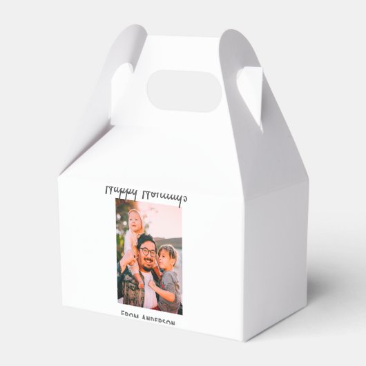 ハッピーホリデー写真モダンラブシンプルファミリーmo フェイバーボックス (正面サイド)