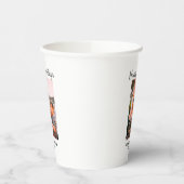 ハッピーホリデー写真モダンラブシンプルファミリーmo 紙コップ (左)