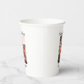 ハッピーホリデー写真モダンラブシンプルファミリーmo 紙コップ (右)