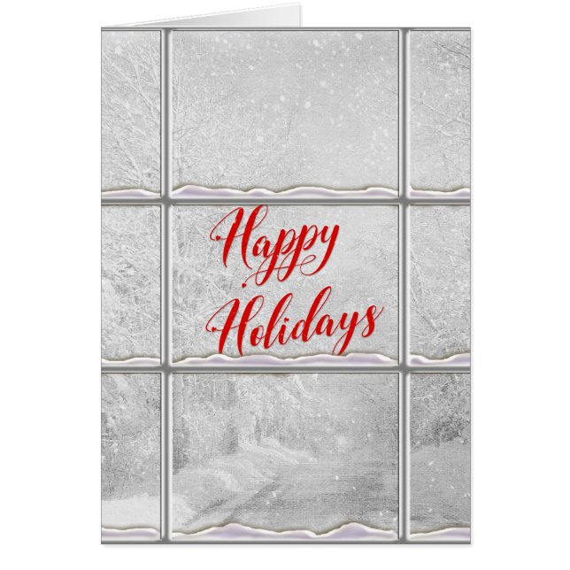 ハッピーホリデー冬のウィンドウシーン (正面)
