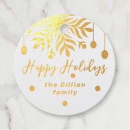 ハッピーホリデー冬 フェイバータグ