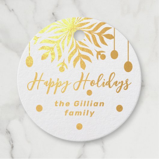 ハッピーホリデー冬 フェイバータグ (正面)