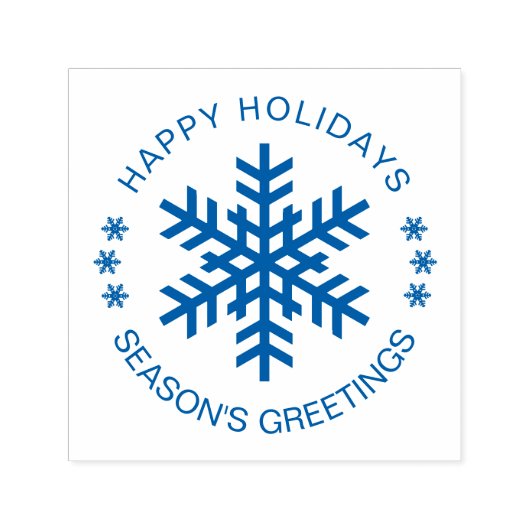 ハッピーホリデー季節のごあいさつのカスタマイズ セルフインキングスタンプ (デザイン)