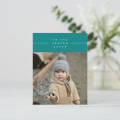 ハッピーホリデー家族の写真はがきを追加 ポストカード (スタンド正面)