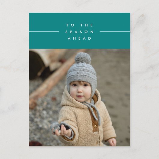 ハッピーホリデー家族の写真はがきを追加 ポストカード (正面)