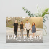 ハッピーホリデー市内写真カード カード (スタンド正面)