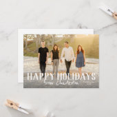 ハッピーホリデー市内写真カード カード (正面/裏面インサイチュ)