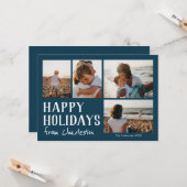 ハッピーホリデー市内写真カード カード (正面/裏面インサイチュ)