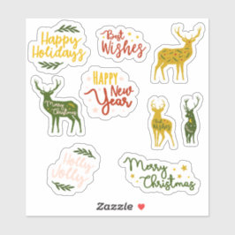 ハッピーホリデー引用文スクラップブック シール