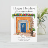 ハッピーホリデー引越し告知の移動 招待状 (スタンド正面)