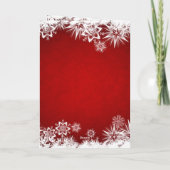 ハッピーホリデー折り畳みグリーティングカード カード (裏面)