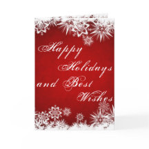 ハッピーホリデー折り畳みグリーティングカード
