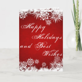 ハッピーホリデー折り畳みグリーティングカード カード