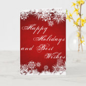 ハッピーホリデー折り畳みグリーティングカード カード (黄色い花)