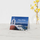 ハッピーホリデー折り畳みグリーティングカード カード (黄色い花)