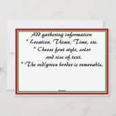 ハッピーホリデー文字デザイン シーズンカード (裏面)