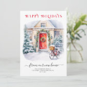 ハッピーホリデー新しいホームムービングアナウンス シーズンカード (スタンド正面)