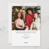 ハッピーホリデー新しいホームムービングアナウンス シーズンカード (裏面)