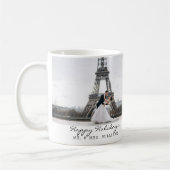 ハッピーホリデー新着フォトコラージュ コーヒーマグカップ (左)