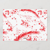 ハッピーホリデー白モダン手写書真 シーズンカード (裏面)