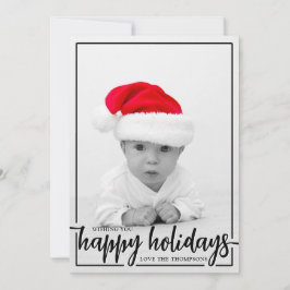 ハッピーホリデー縦写真をあなたに シーズンカード