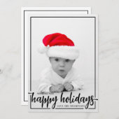 ハッピーホリデー縦写真をあなたに シーズンカード (正面/裏面)