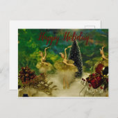 ハッピーホリデー葉書 ポストカード (正面/裏面)