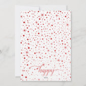 ハッピーホリデー賛美と新年の2枚の写真 シーズンカード (裏面)