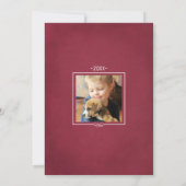 ハッピーホリデー赤素朴ワイン写真 シーズンカード (裏面)