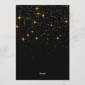 ハッピーホリデー金ゴールドスパークルスクリプトPHOTO Greeting シーズンカード (裏面)