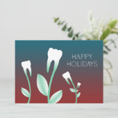 ハッピーホリデー開花歯 招待状 (スタンド正面)