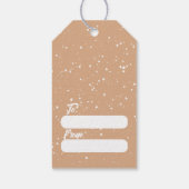 ハッピーホリデー雪だるまクリスマスギフトラベル ギフトタグ (裏面)