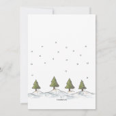 ハッピーホリデー雪だるま引越し告知 案内状 (裏面)