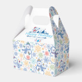 ハッピーホリデー雪だるま フェイバーボックス (裏面サイド)