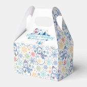 ハッピーホリデー雪だるま フェイバーボックス (正面サイド)