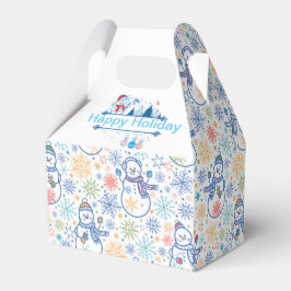 ハッピーホリデー雪だるま フェイバーボックス