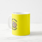 ハッピーホリデー静かラクーン:夜、眠い夜 コーヒーマグカップ (正面左)