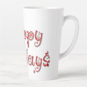 ハッピーホリデー飾文字 カフェラテマグ (右)