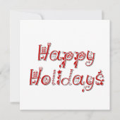 ハッピーホリデー飾文字 カード (正面)